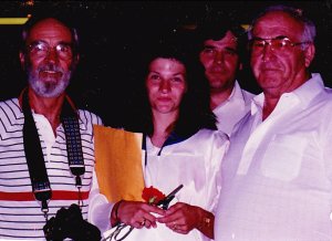 High School Graduation with My grandfathers and father
